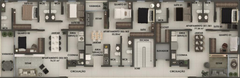 Imagem Cobertura com 3 Quartos à Venda, 113 m² em Bancários - João Pessoa Imagem Cobertura com 3 Quartos à Venda, 113 m² em Bancários - João Pessoa
