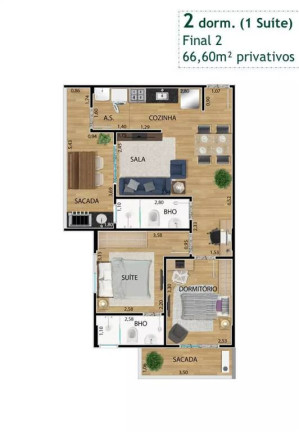 Imagem Apartamento com 3 Quartos à Venda, 126 m² em Aviação - Praia Grande Imagem Apartamento com 3 Quartos à Venda, 126 m² em Aviação - Praia Grande