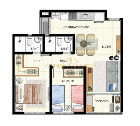 Imagem Apartamento com 2 Quartos à Venda, 53 m² em Imbuí - Salvador Imagem Apartamento com 2 Quartos à Venda, 53 m² em Imbuí - Salvador