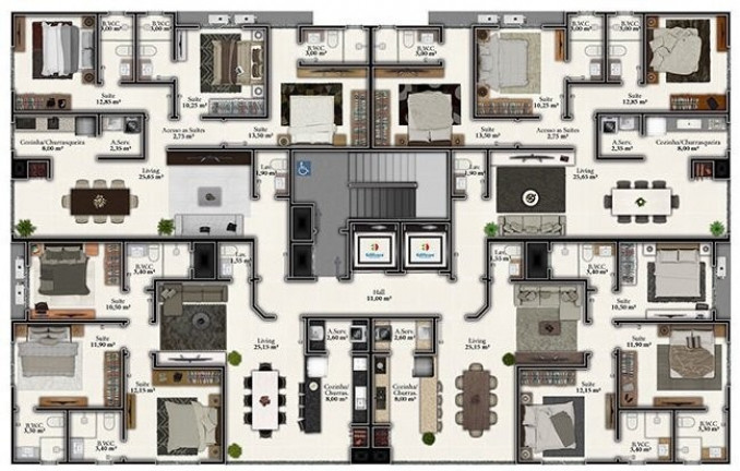 Imagem Imóvel com 3 Quartos à Venda, 98 m² em Meia Praia - Itapema Imagem Imóvel com 3 Quartos à Venda, 98 m² em Meia Praia - Itapema