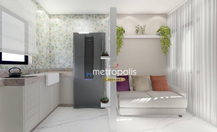 Imagem Kitnet com 1 Quarto à Venda, 20 m² em Vila São Pedro - Santo André
