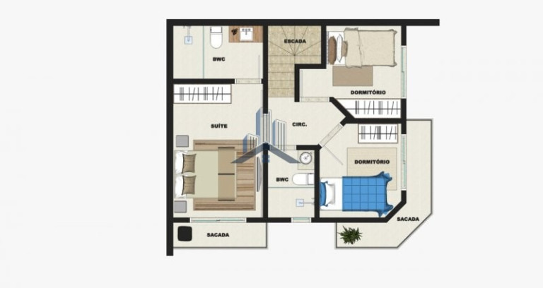 Imagem Sobrado com 3 Quartos à Venda, 93 m² em Vila Nova - Joinville