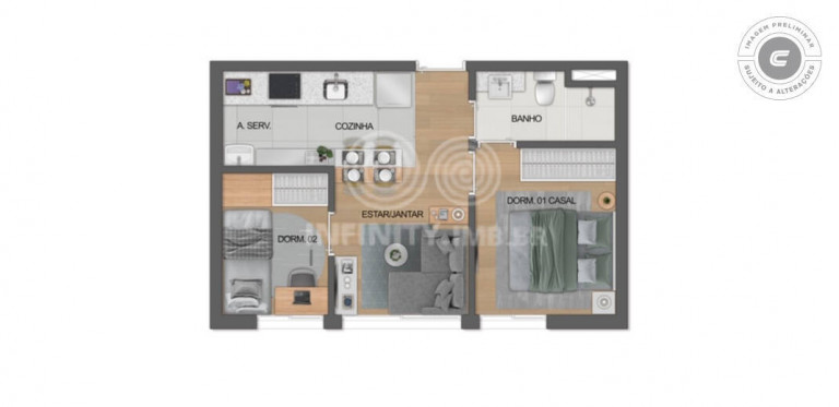 Imagem Apartamento com 2 Quartos à Venda, 35 m² em Campos Elíseos - São Paulo Imagem Apartamento com 2 Quartos à Venda, 35 m² em Campos Elíseos - São Paulo
