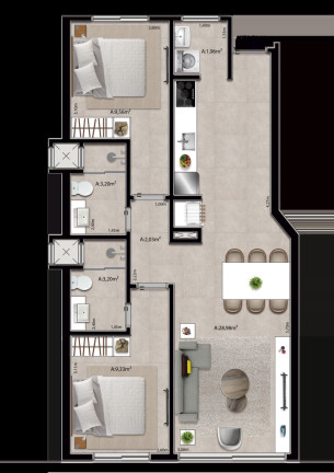 Imagem Apartamento com 2 Quartos à Venda, 103 m² em Zona Nova - Capão Da Canoa Imagem Apartamento com 2 Quartos à Venda, 103 m² em Zona Nova - Capão Da Canoa