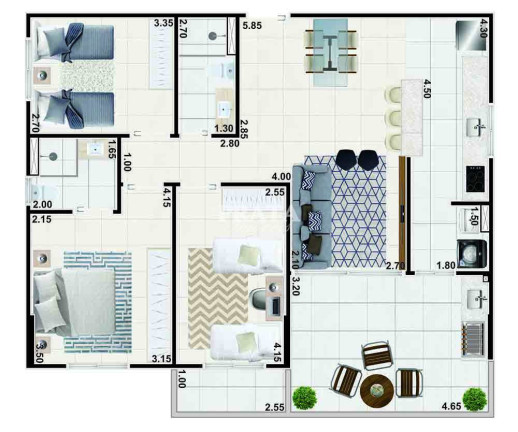 Imagem Apartamento com 2 Quartos à Venda, 66 m² em Pitangueiras - Guarujá Imagem Apartamento com 2 Quartos à Venda, 66 m² em Pitangueiras - Guarujá