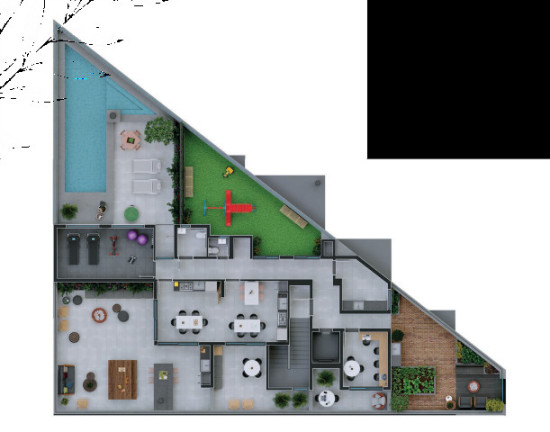 Imagem Apartamento com 2 Quartos à Venda, 56 m² em Tarumã - Curitiba Imagem Apartamento com 2 Quartos à Venda, 56 m² em Tarumã - Curitiba