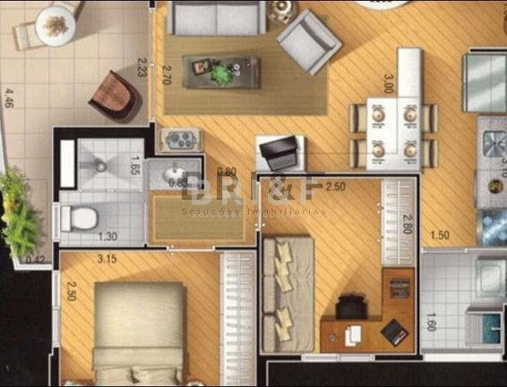 Imagem Apartamento com 2 Quartos à Venda, 53 m² em Cidade Monções - São Paulo Imagem Apartamento com 2 Quartos à Venda, 53 m² em Cidade Monções - São Paulo