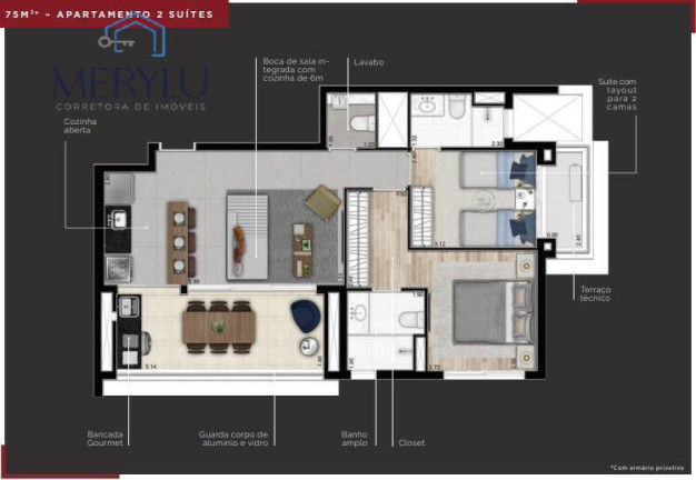 Imagem Apartamento com 2 Quartos à Venda, 75 m² em Vila Mariana - São Paulo