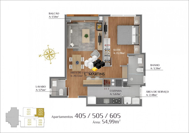 Imagem Apartamento com 1 Quarto à Venda, 58 m² em Lagos Do Bosque - Gramado Imagem Apartamento com 1 Quarto à Venda, 58 m² em Lagos Do Bosque - Gramado