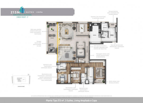 Imagem Apartamento com 3 Quartos à Venda, 213 m² em Cambuí - Campinas
