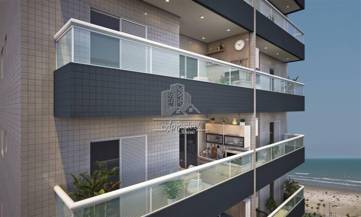 Imagem Apartamento com 2 Quartos à Venda, 58 m² em Guilhermina - Praia Grande