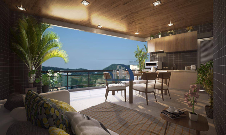 Apartamento com 3 Quartos à Venda, 109 m² em Canto Do Forte - Praia Grande