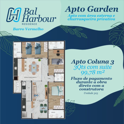 Imagem Apartamento com 3 Quartos à Venda, 99 m² em Barro Vermelho - Vitória Imagem Apartamento com 3 Quartos à Venda, 99 m² em Barro Vermelho - Vitória