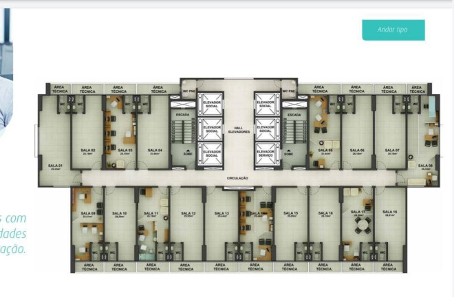 Imagem Sala Comercial à Venda, 533 m² em Papicu - Fortaleza