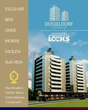 Apartamento com 3 Quartos à Venda, 97 m² em Santa Bárbara - Criciúma