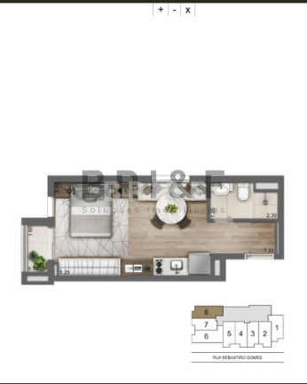 Imagem Apartamento com 1 Quarto à Venda, 51 m² em Brooklin - São Paulo Imagem Apartamento com 1 Quarto à Venda, 51 m² em Brooklin - São Paulo