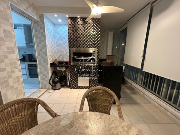 Imagem Apartamento com 3 Quartos à Venda, 129 m² em Vila Alzira - Guarujá