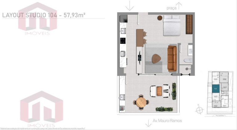 Imagem Imóvel com 2 Quartos à Venda, 