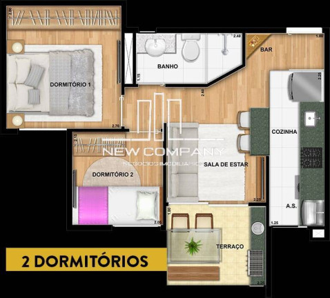 Imagem Apartamento com 2 Quartos à Venda, em Vila Pires - Santo André Imagem Apartamento com 2 Quartos à Venda, em Vila Pires - Santo André