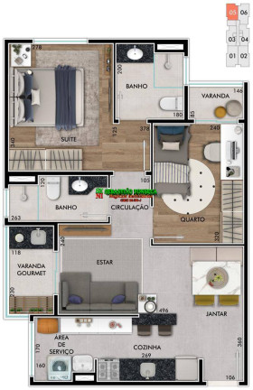 Imagem Apartamento com 2 Quartos à Venda, 57 m² em Jardim Oriente - São José Dos Campos