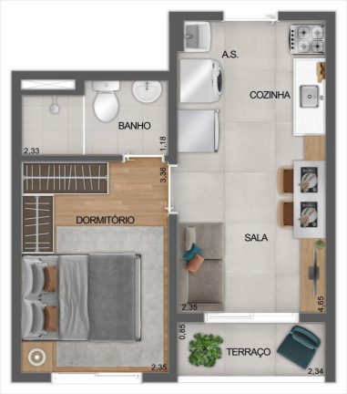 Imagem Apartamento com 1 Quarto à Venda, 27 m² em Saúde - São Paulo