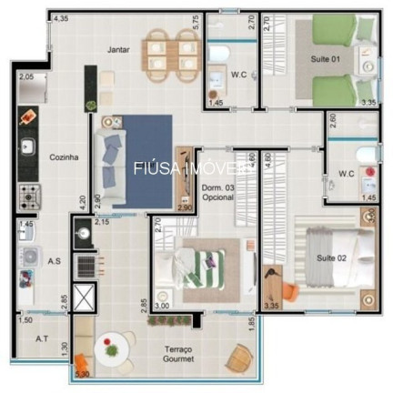 Imagem Apartamento com 3 Quartos à Venda, 107 m² em Jardim Paulista - Ribeirão Preto Imagem Apartamento com 3 Quartos à Venda, 107 m² em Jardim Paulista - Ribeirão Preto