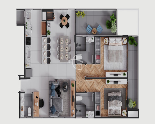 Imagem Apartamento com 2 Quartos à Venda, 109 m² em Centro - Joinville Imagem Apartamento com 2 Quartos à Venda, 109 m² em Centro - Joinville