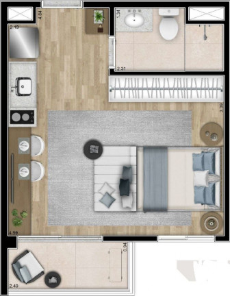 Imagem Imóvel com 1 Quarto à Venda, 40 m² em Pinheiros - São Paulo Imagem Imóvel com 1 Quarto à Venda, 40 m² em Pinheiros - São Paulo