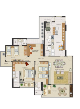 Imagem Apartamento com 3 Quartos à Venda, 162 m² em Aldeota - Fortaleza Imagem Apartamento com 3 Quartos à Venda, 162 m² em Aldeota - Fortaleza