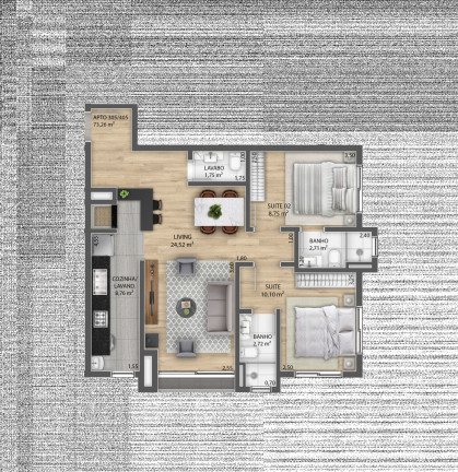Imagem Apartamento com 2 Quartos à Venda, 74 m² em Centro - Gramado