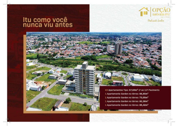 Imagem Apartamento com 2 Quartos à Venda, 57 m² em Itu Novo Centro - Itu Imagem Apartamento com 2 Quartos à Venda, 57 m² em Itu Novo Centro - Itu
