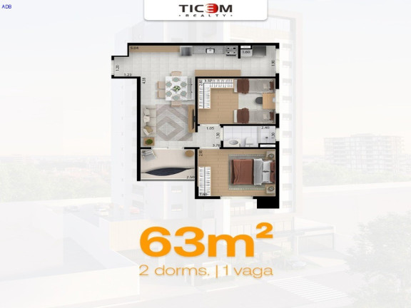 Imagem Flat com 1 Quarto à Venda, 4.692 m² em Bosque Flamboyant - Taubaté Imagem Flat com 1 Quarto à Venda, 4.692 m² em Bosque Flamboyant - Taubaté