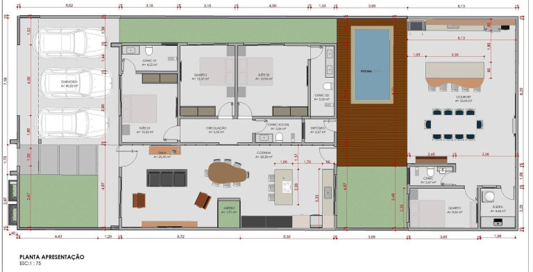 Imagem Casa com 3 Quartos à Venda, 260 m² em Bandeirante - Caldas Novas Imagem Casa com 3 Quartos à Venda, 260 m² em Bandeirante - Caldas Novas