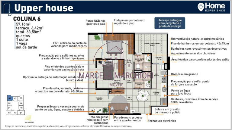 Imagem Apartamento com 2 Quartos à Venda, 59 m² em Praia De Itaparica - Vila Velha