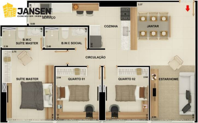 Imagem Apartamento com 2 Quartos à Venda, 66 m² em Manaíra - João Pessoa Imagem Apartamento com 2 Quartos à Venda, 66 m² em Manaíra - João Pessoa
