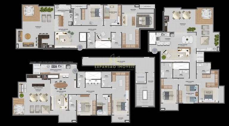 Imagem Apartamento com 3 Quartos à Venda, 78 m² em Palmas - Governador Celso Ramos Imagem Apartamento com 3 Quartos à Venda, 78 m² em Palmas - Governador Celso Ramos