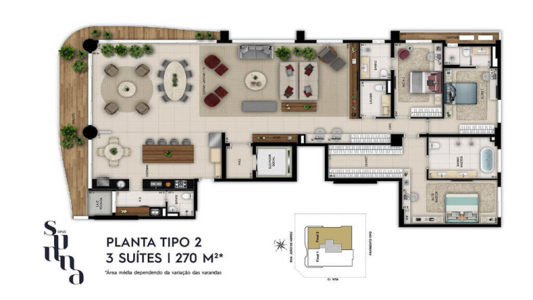 Imagem Apartamento com 4 Quartos à Venda, 268 m² em Setor Oeste - Goiânia Imagem Apartamento com 4 Quartos à Venda, 268 m² em Setor Oeste - Goiânia