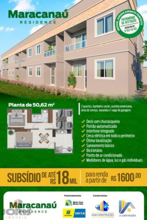 Imagem Apartamento com 2 Quartos à Venda, 51 m² em Centro - Maracanaú