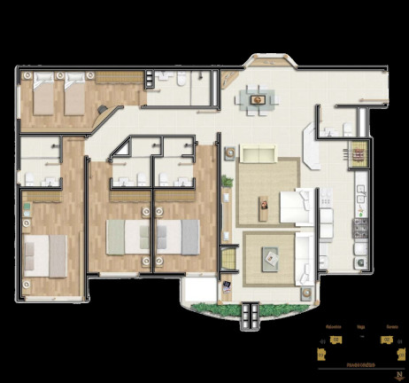 Imagem Apartamento com 5 Quartos à Venda, 314 m² em Centro - Gramado