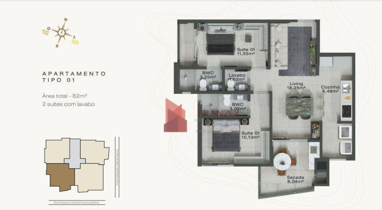 Imagem Apartamento com 2 Quartos à Venda, 81 m² em Fazenda - Itajaí Imagem Apartamento com 2 Quartos à Venda, 81 m² em Fazenda - Itajaí