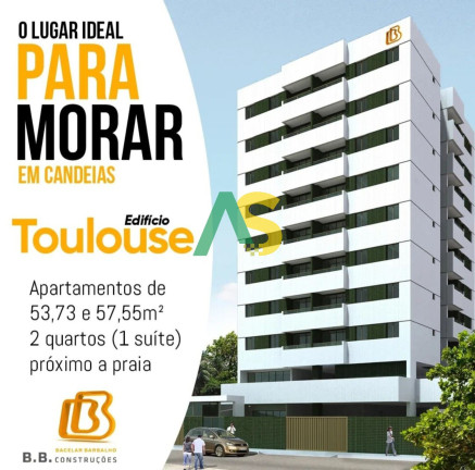 Imóvel com 2 Quartos à Venda, 53 m² em Candeias - Jaboatão Dos Guararapes
