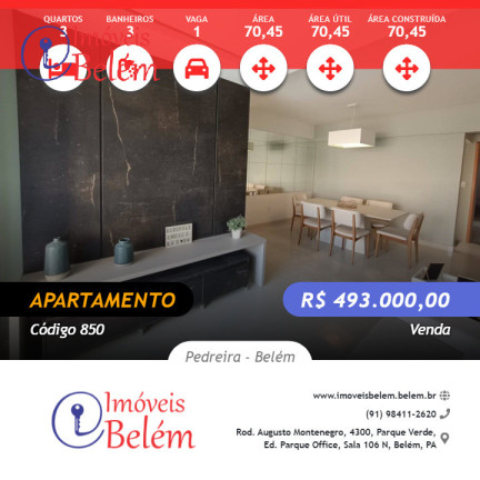 Imagem Apartamento com 2 Quartos à Venda, 70 m² em Pedreira - Belém Imagem Apartamento com 2 Quartos à Venda, 70 m² em Pedreira - Belém