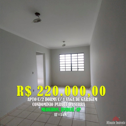 Apartamento com 2 Quartos à Venda, 54 m² em Medeiros - Jundiaí