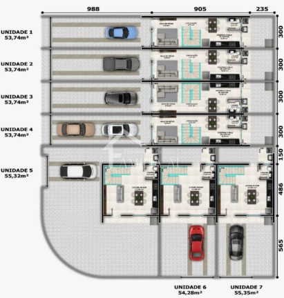 Imagem Casa com 2 Quartos à Venda, 55 m² em Zona Industrial Norte - Joinville