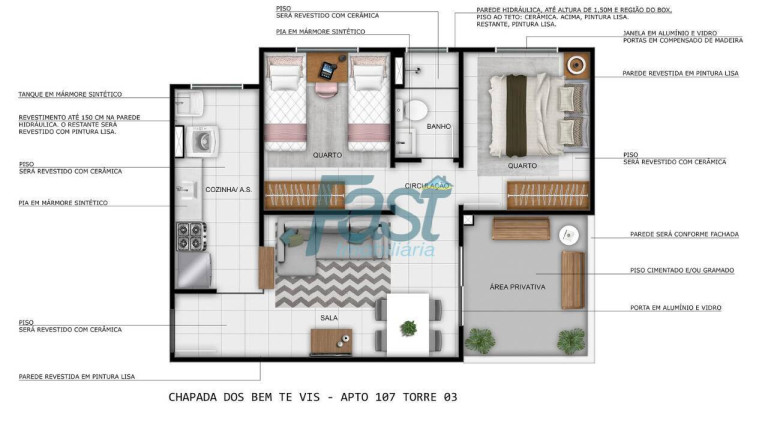 Imagem Apartamento com 2 Quartos à Venda, 42 m² em Jardim Imperial - Cuiabá Imagem Apartamento com 2 Quartos à Venda, 42 m² em Jardim Imperial - Cuiabá