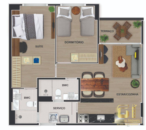 Imagem Apartamento com 3 Quartos à Venda, 79 m² em Capim Macio - Natal