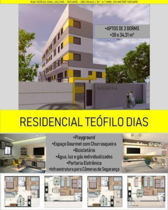 Imagem Apartamento com 2 Quartos à Venda, 30 m² em Vila Regente Feijó - São Paulo