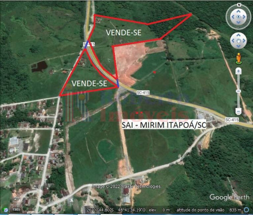 Imagem Terreno à Venda, 105 m² em Saí Mirim - Itapoá Imagem Terreno à Venda, 105 m² em Saí Mirim - Itapoá