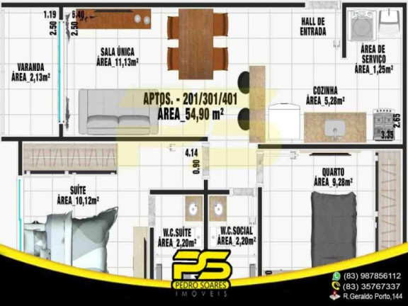 Imagem Apartamento com 2 Quartos à Venda, 54 m² em João Paulo Ii - João Pessoa Imagem Apartamento com 2 Quartos à Venda, 54 m² em João Paulo Ii - João Pessoa