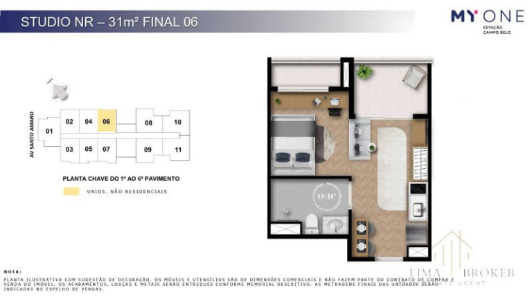 Imagem Apartamento com 1 Quarto à Venda, 31 m² em Santo Amaro - São Paulo